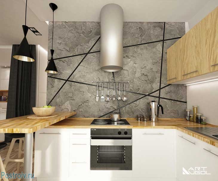 Небольшая угловая белая кухня IKEA. Фото